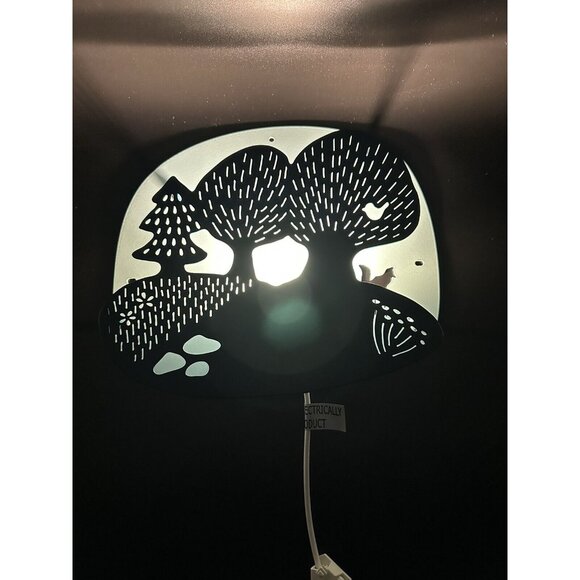 Fox Lamp IKEA DUGGREGN LED Children Nursery Wall Mount Forest Woodland Turquoise - Picture 2 of 11